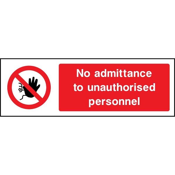 Access Restricted Signage (ACCE0001)