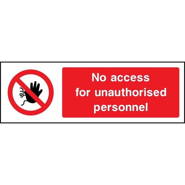 Access Restricted Signage (ACCE0006)