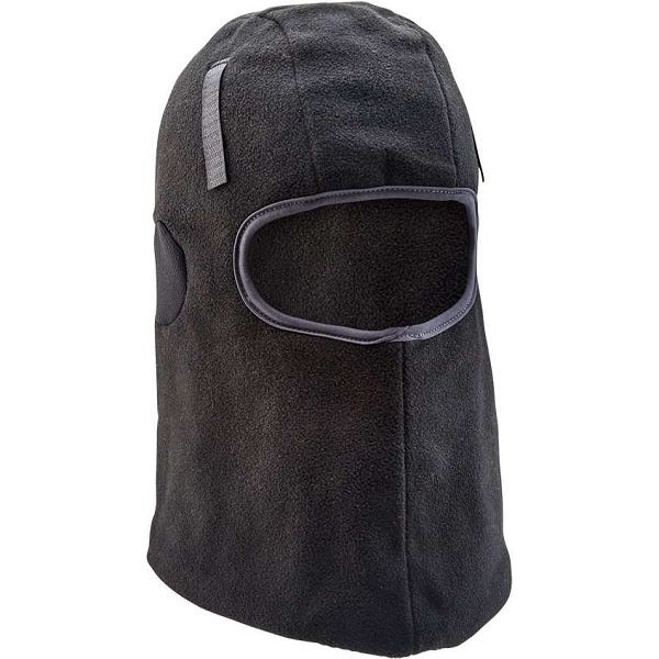 BALACLAVA THINSULATE LINED BLACK WITH HOOK AND LOOP