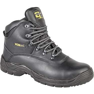 Grafters M216A Black Leather Safety Boot