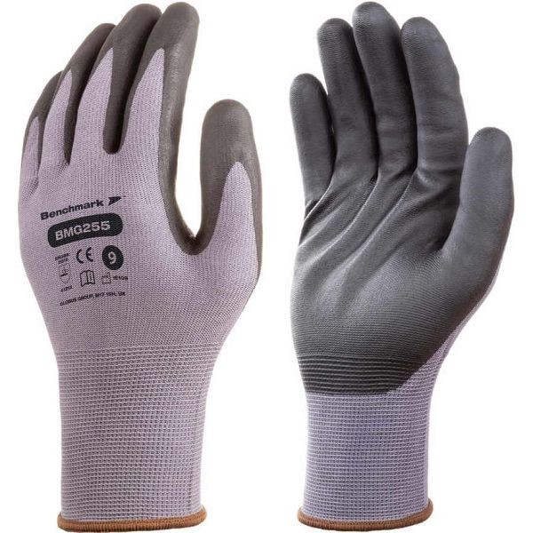 BMG322 Polyester/Latex Grip Glove (Pack of 10)