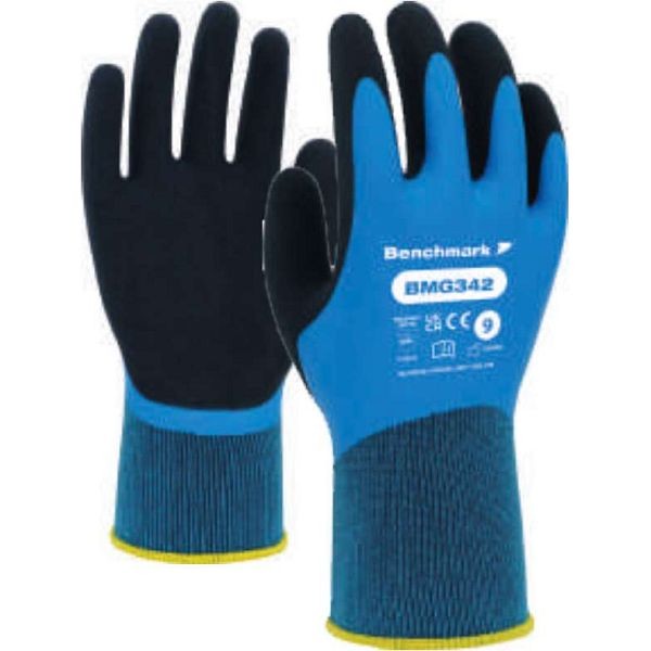 BMG342 Multi Purpose Water Repellent Latex Coated Glove (Pack of 10)