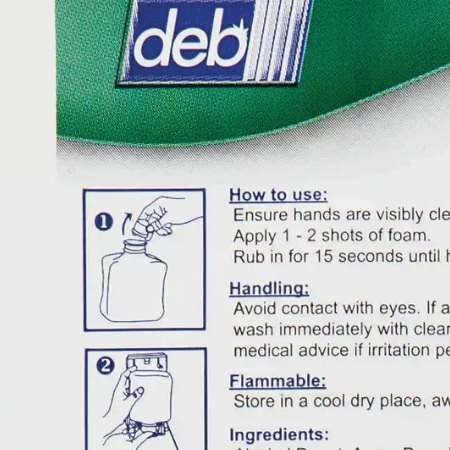 Deb Hand Sanitiser Refill Alcohol-Based Foam 1L