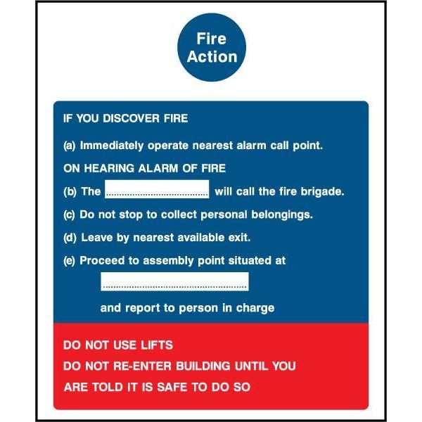 Fire Action Signage (FACT0009)