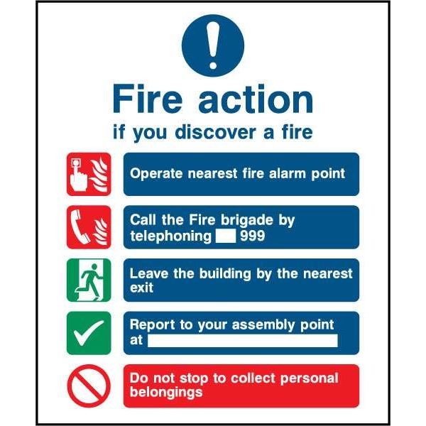 Fire Action Signage (FACT0015)