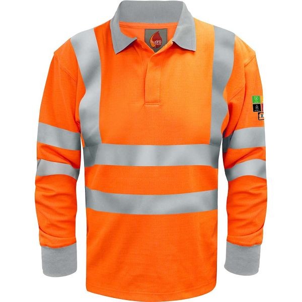 FR ARC Orange Inherent Long Sleeve Polo Shirt (Quantum)