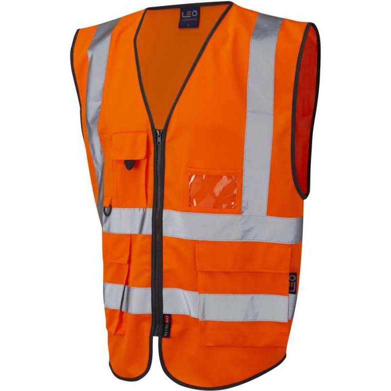 LEO Lynton ISO 20471 Class 2* Superior Waistcoat Orange