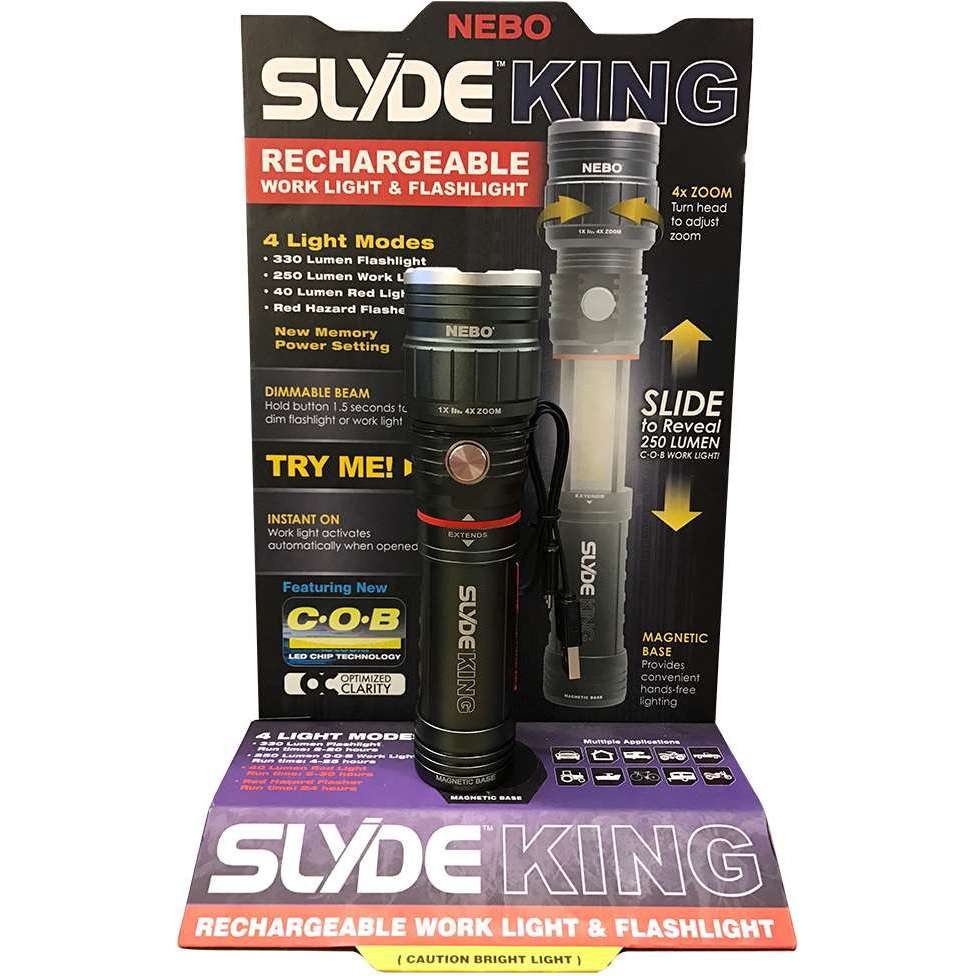 Nebo Slyde King High-Power Rechargeable Flashlight
