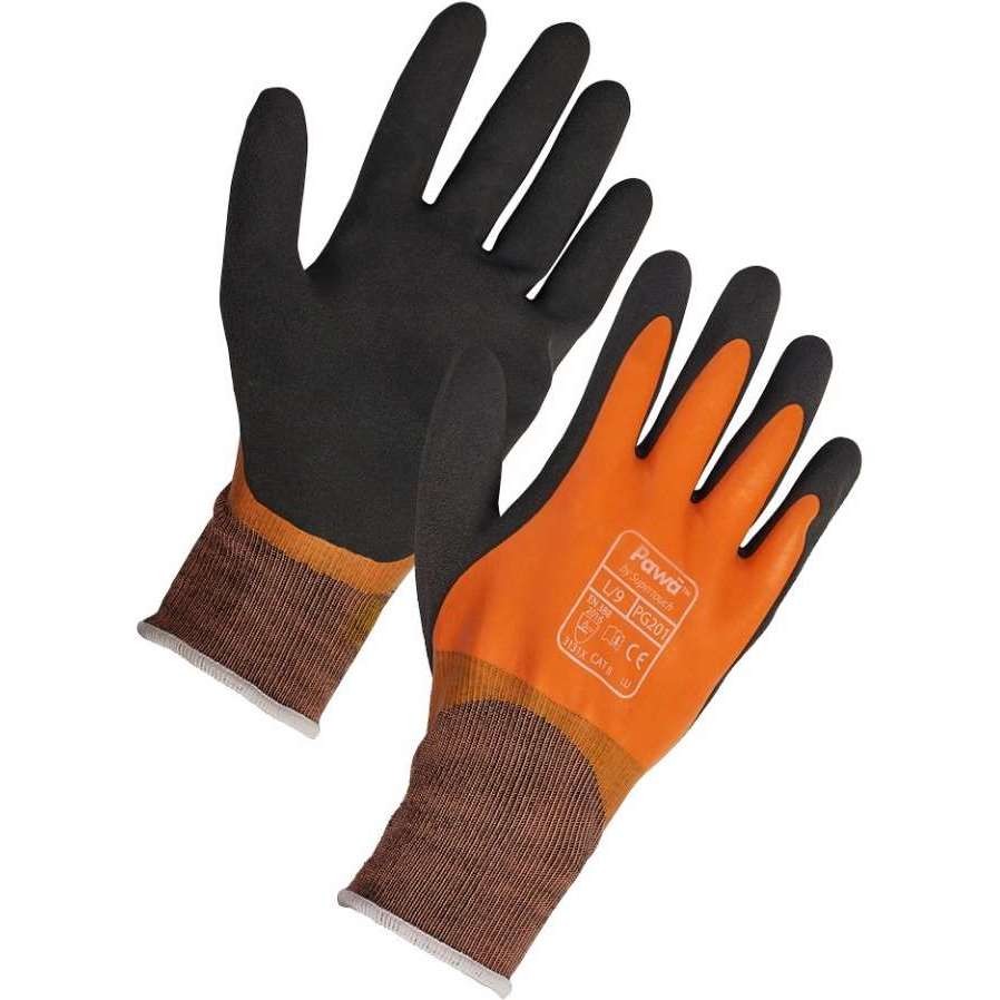 Orange Water Resistant PAWA Gloves (PG201)