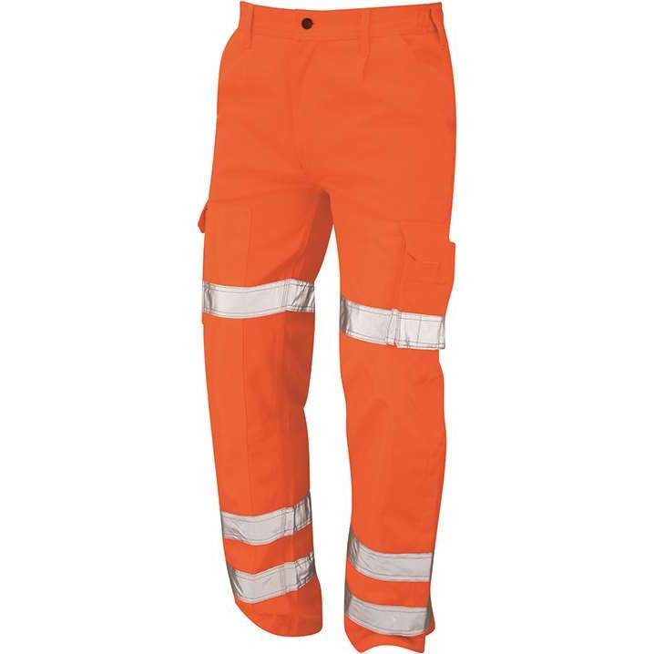 Hi Vis Vulture Orange Rail Spec Ballistic Trousers