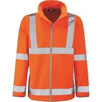 Hi Vis Marquis Orange Rail Spec Softshell Jacket (Pro Rail Black Knight)