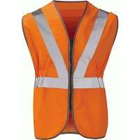 Hi Vis Victoria Orange Rail Spec Zipped Waistcoat (Pro Rail Black Knight)