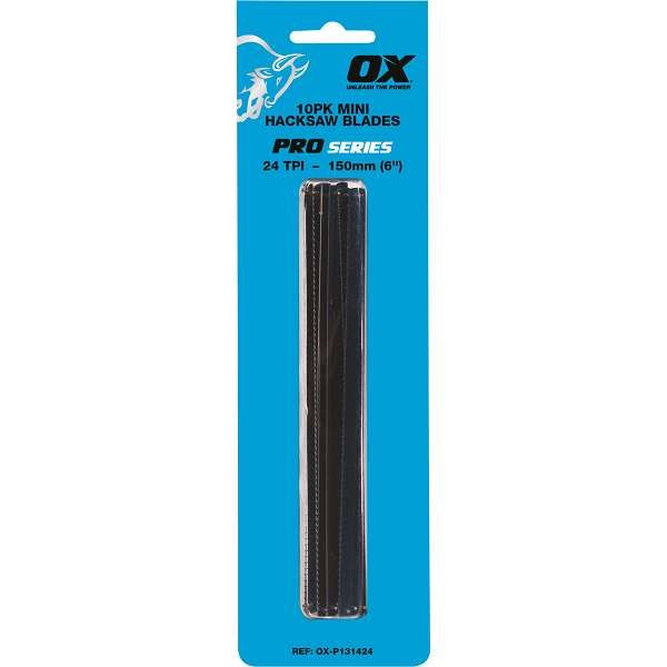 Ox Pro 6 Hacksaw Blades Pack 10