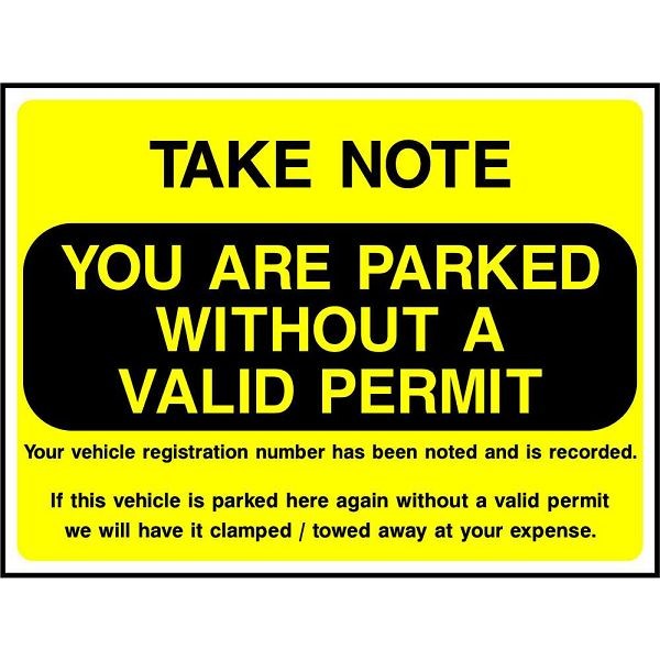 Parking Signage (PARK0056)