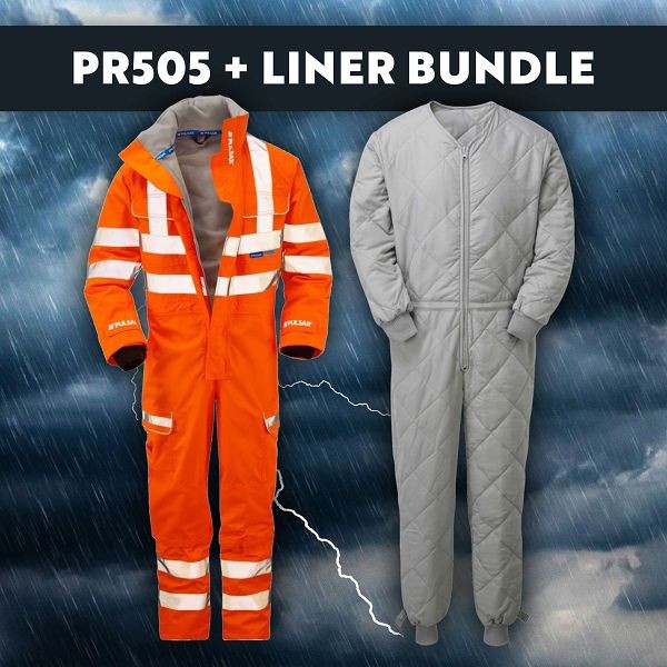 Pulsar Foul Weather Coverall (PR505) + Quilted Liner Bundle