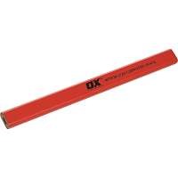 Ox Trade Red Medium Lead Carpenter'S Pencils (10Pk)