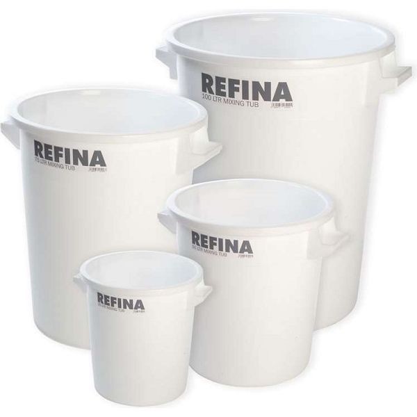 Refina Heavy Duty White Plasterers Mixing Tubs