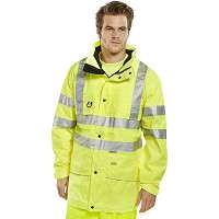 Carnoustie Hi Vis Yellow Waterproof Jacket