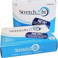 Stretch 2 Fit Blue Food Gloves (Box of 200)
