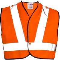 Supertouch Hi Vis Orange Mini Tracker Vest