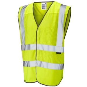 Leo Arlington ISO 20471 Class 2 Coolviz Waistcoat Yellow