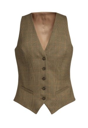 Brook Taverner Ladies Olivia Check Waistcoat