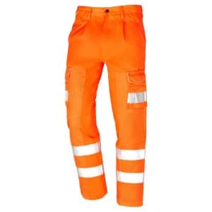 Hi Vis Vulture Orange Rail Spec Ballistic Trousers