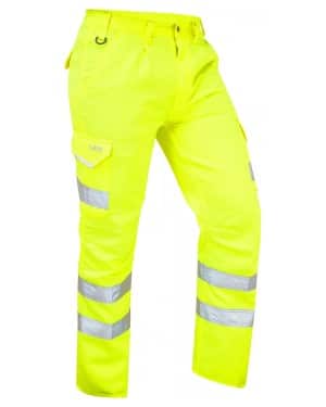 LEO Bideford ISO 20471 Class 1 Cargo Trouser Yellow