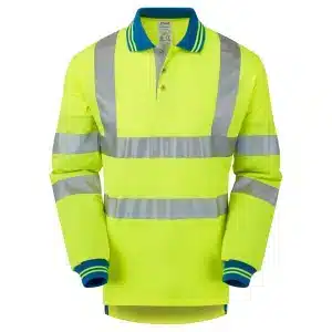 Pulsar Hi Vis Long Sleeved Polo Shirt (P458)