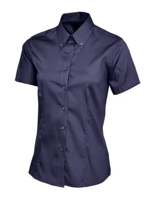 Ladies Pinpoint Oxford Half Sleeve Shirt UC704