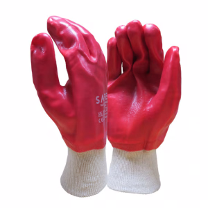 Fully Coated Knit Wrist PVC Gloves (Pack of 12)