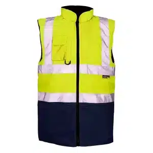 Supertouch Yellow/Navy 2 Tone Bodywarmer (H109)