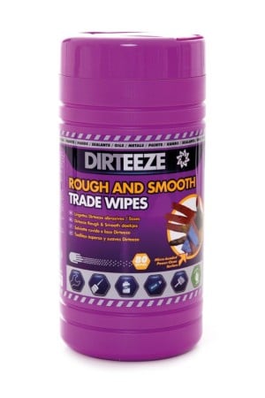 DIRTEEZE ROUGH AND SMOOTH WIPES (TUB OF 80)