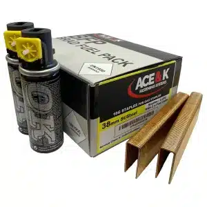 ACE & K STAINLESS STEEL STAPLES + 2 Gas Cells fits IM200