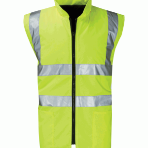 Hi Vis Yellow Reversible Body Warmer - Corinthian