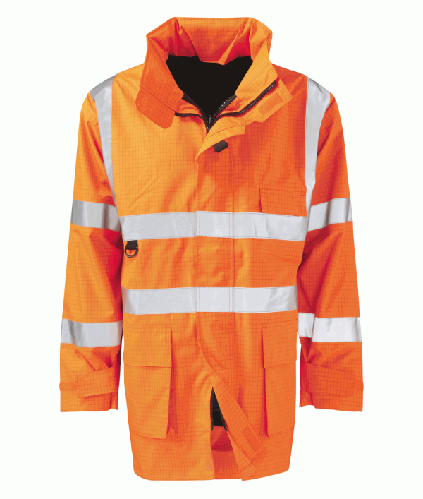 Hi Vis Vesuvius Rail Spec EN471 FR Anti Static Jacket