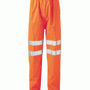Hi Vis Victory Orange Rail Spec EN471 FR Anti Static Over Trousers  (Pro Rail Hydra Matrix)