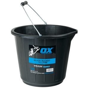 Ox Trade 15L Black Bucket