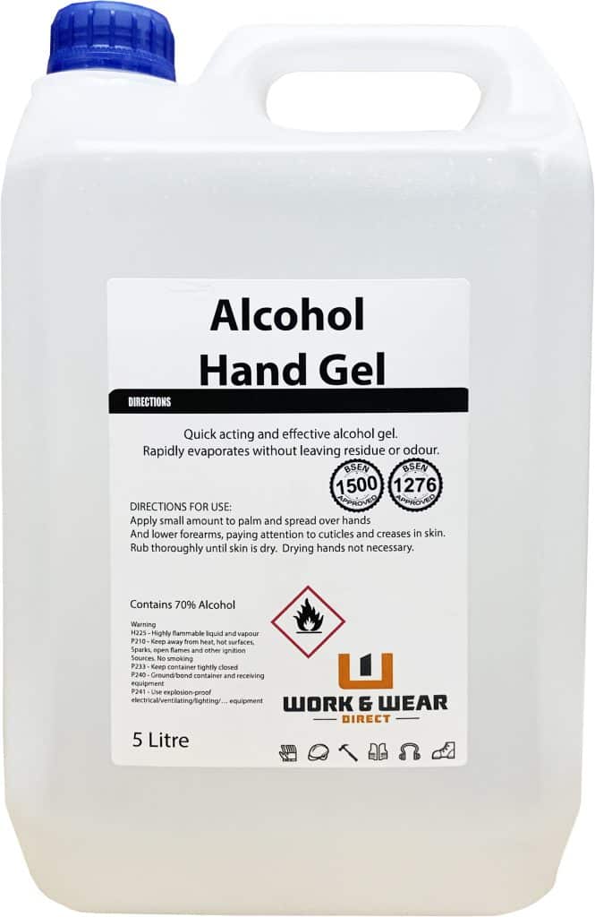 5ltr Hand Sanitiser Gel (70%)