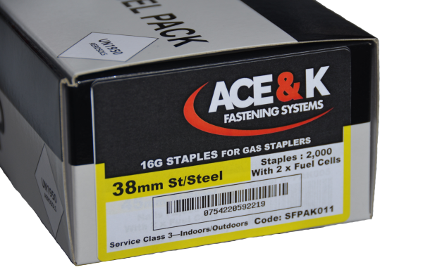 ACE & K STAINLESS STEEL STAPLES + 2 Gas Cells fits IM200