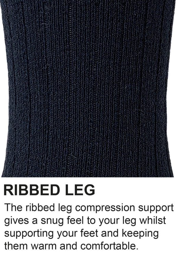 JCB High Protection Black Work Socks (3 Pack) - Image 3