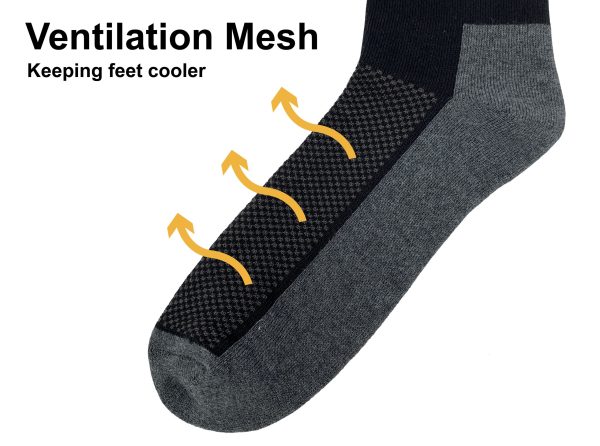 JCB Everyday Work Socks - Black/Grey (3 Pack) - Image 8