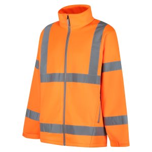 Aqua Rail Spec Orange Hi Vis Softshell Jacket