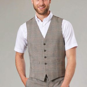 Brook Taverner Emilio Check Waistcoat