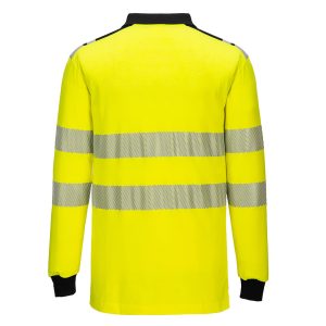 Flame Resistant Hi-Vis Polo Shirt Yellow/Black - FR702