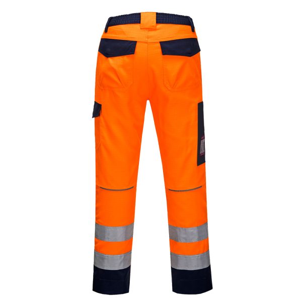 Modaflame RIS Orange/Navy Flame Retardant Trouser - MV36 - Image 2