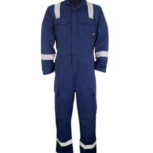 Brass: Inherent Fire Resistant ARC Navy Coverall