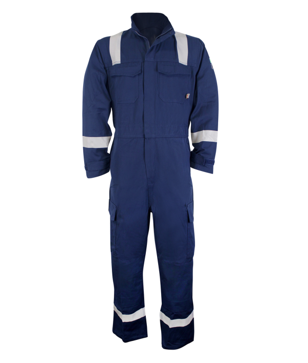 Brass: Inherent Fire Resistant ARC Navy Coverall