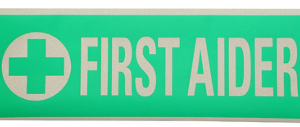 First Aider Reflective Rear (250mmx90mm)