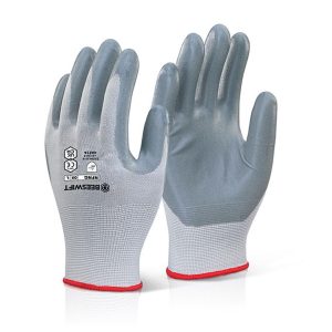Beeswift Click Nitrile Foam Nylon Glove - Pair